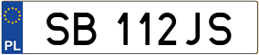Trailer License Plate
